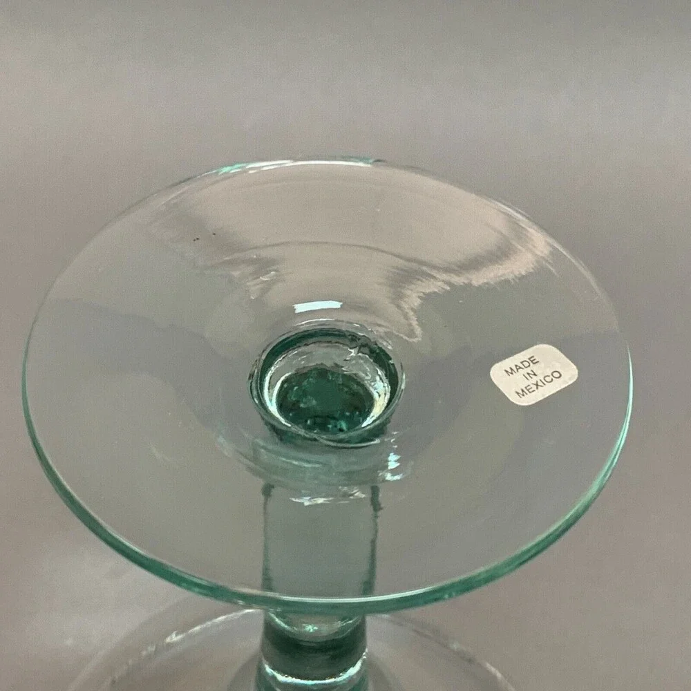 Margarita Clear‎ Green Glass 6 7/8